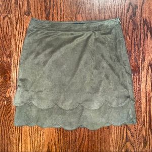 Suede Skirt